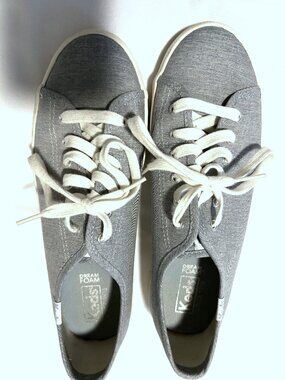 Keds Dream Foam shoes, blue-gray, size 8
